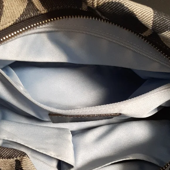 Coach Signature Denim Navy Shoulder Bag - Picture 9 of 14